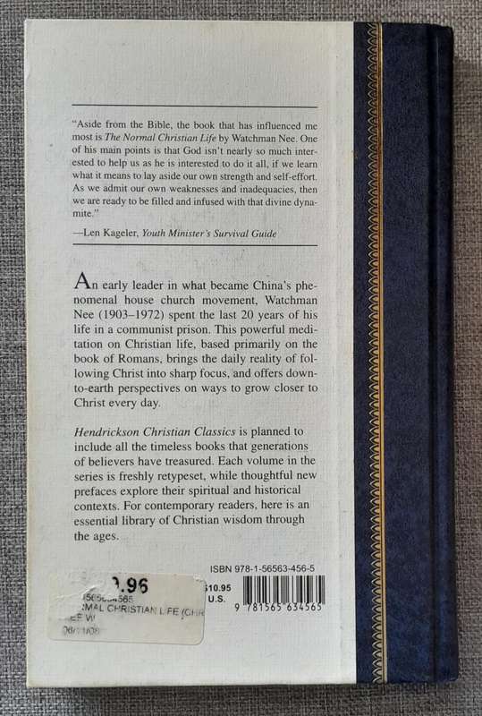 The Normal Christian Life - Watchman Nee (Hardcover)