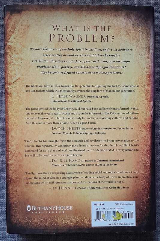 The Reformation Manifesto - Cindy Jacobs (Hardcover)