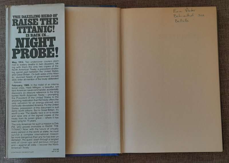 Night Probe! - Clive Cussler (1st Edition) 1981 Hardcover