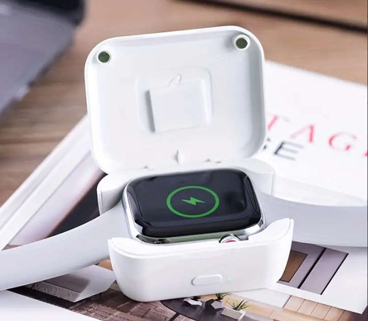 Portable Wireless Charger - Ultra-Portable Emergency Dock for iWatch Series 9/8/7/6/5/4/3/2/1 - Seam