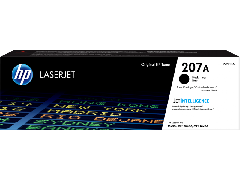 HP 207A Black Toner Cartridge 1,350 Pages Original W2210A Single-pack