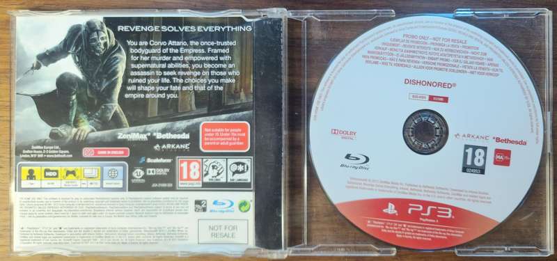 Dishonored(Promo Disc) - PlayStation 3