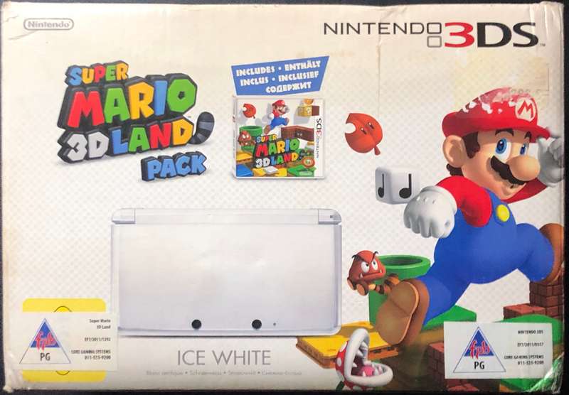 Nintendo 3DS Console + Super Mario 3D Land Game Bundle