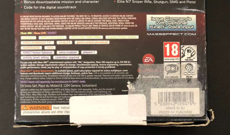 Mass Effect 3: N7 Collector's Edition - Xbox 360