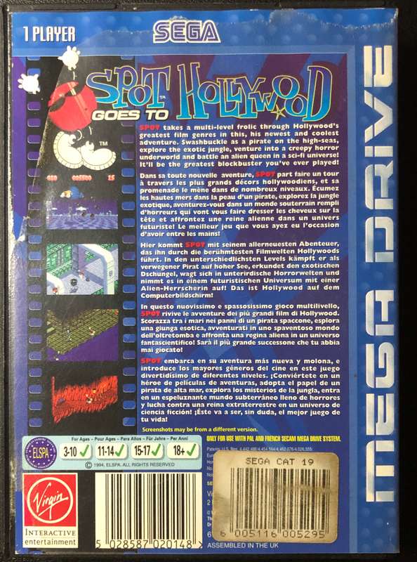 Spot Goes To Hollywood - Sega Mega Drive