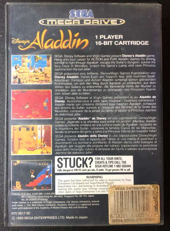 Aladdin - Sega Mega Drive