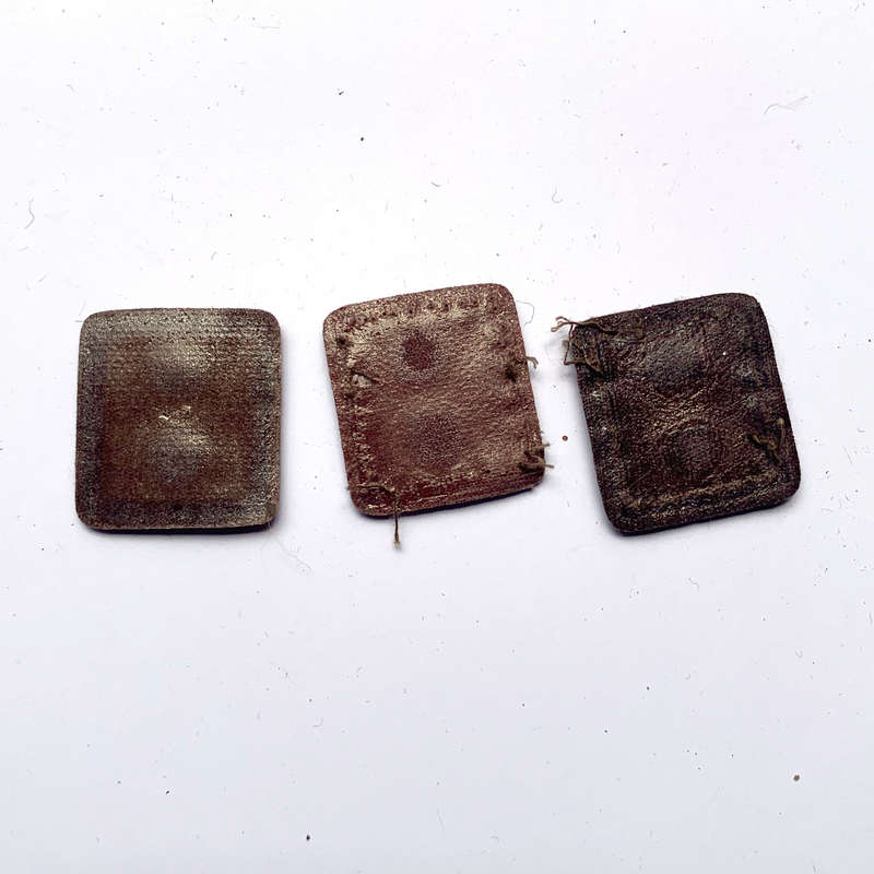 3x SANDF transition era rank nutria Lieutenant collar rank