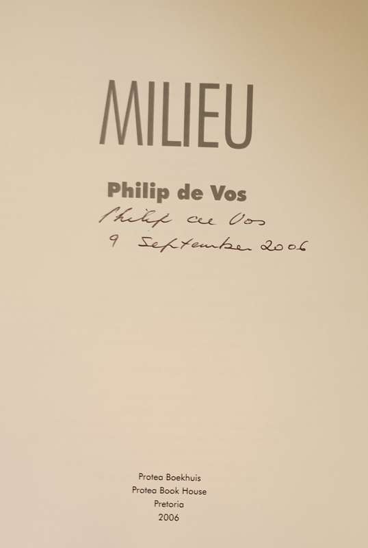 * Geteken * MILIEU - Philip de Vos