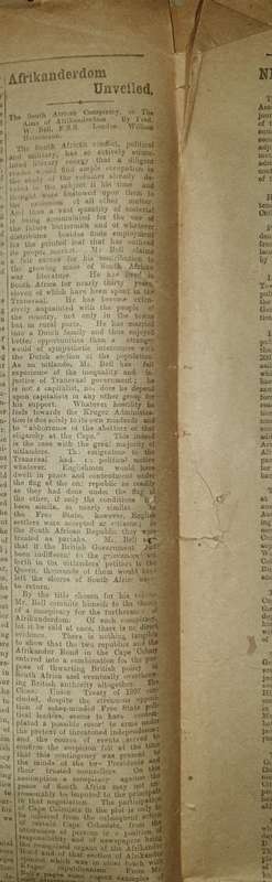 Cape Times Newspaper (Anglo-Boer-War). Monday, 12 Aug. 1900