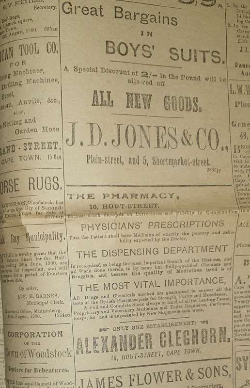 Cape Times Newspaper (Anglo-Boer-War). Monday, 12 Aug. 1900