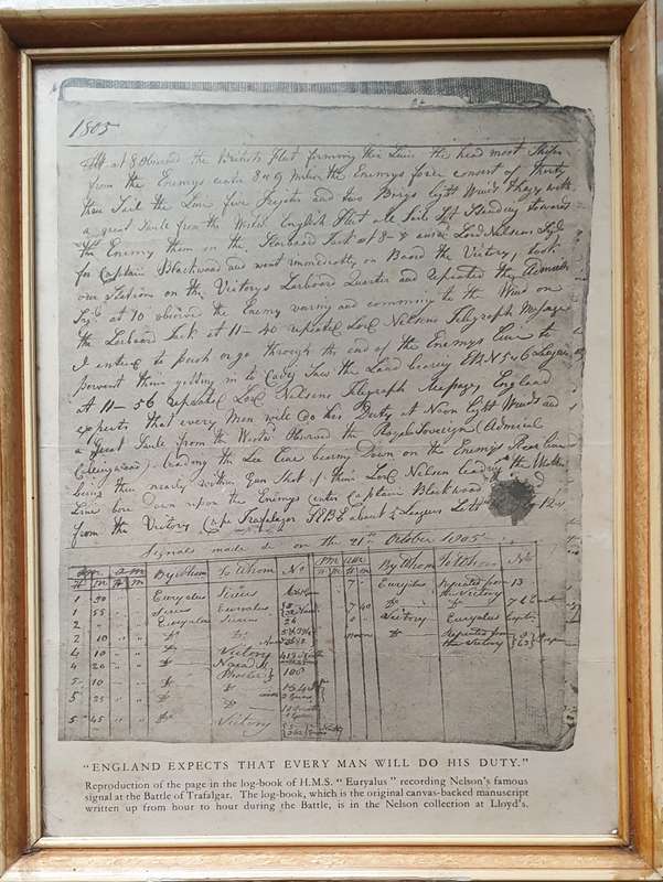 * 1805 * Battle of Trafalgar - Rare Framed print.