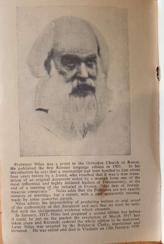 *1931/4* Protocols of the Learned Elders of Zion - Victor E. Marsden