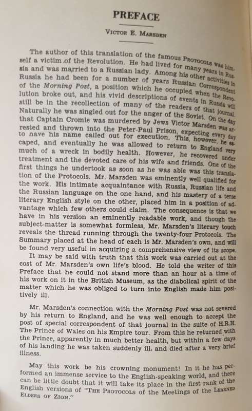 *1931/4* Protocols of the Learned Elders of Zion - Victor E. Marsden