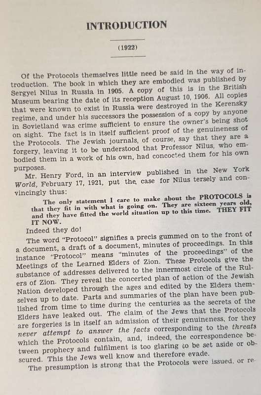 *1931/4* Protocols of the Learned Elders of Zion - Victor E. Marsden
