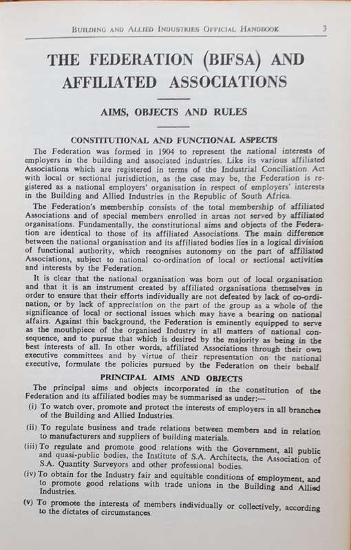 1971/72 Building and Allied Industries Official Handbook (South Africa)