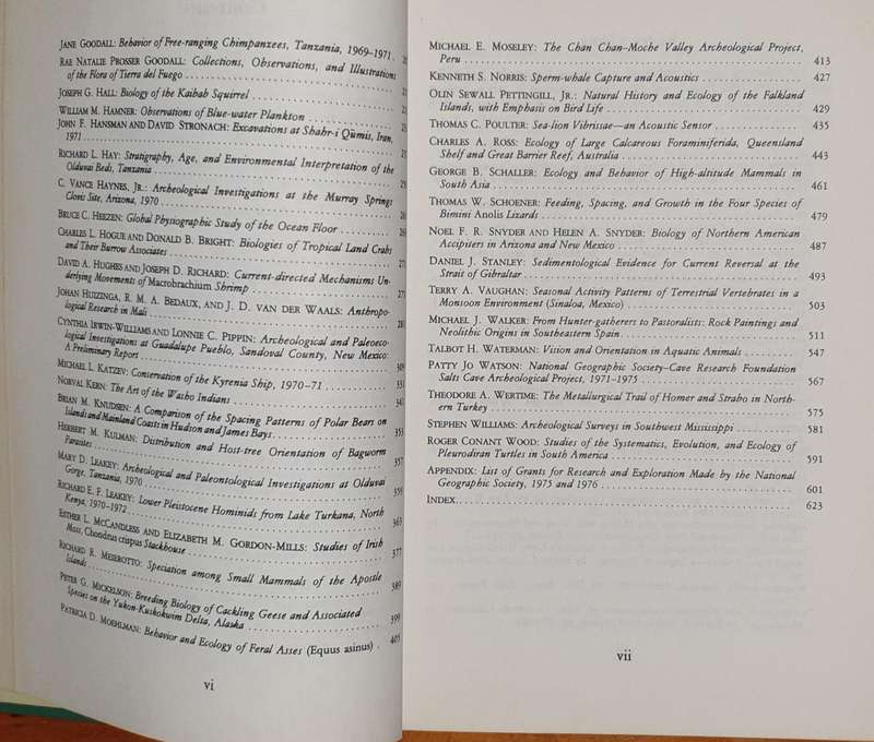 National Geographic Society RESEARCH REPORTS 1970 PROJECTS