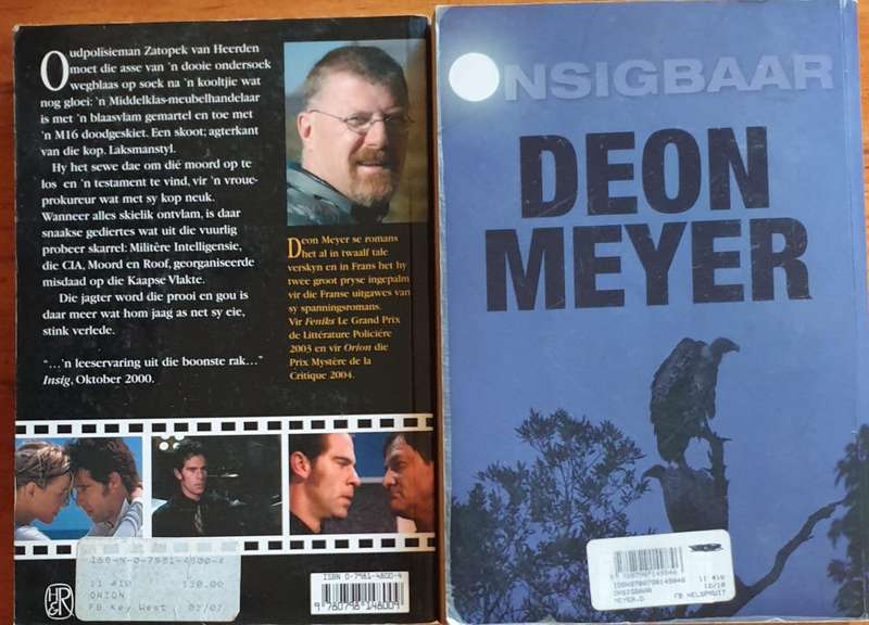 Deon Meyer x 2 Onsigbaar & Orion