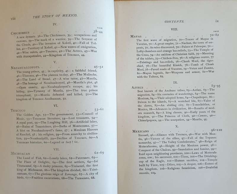 * 1897 * MEXICO - The Story of the Nations