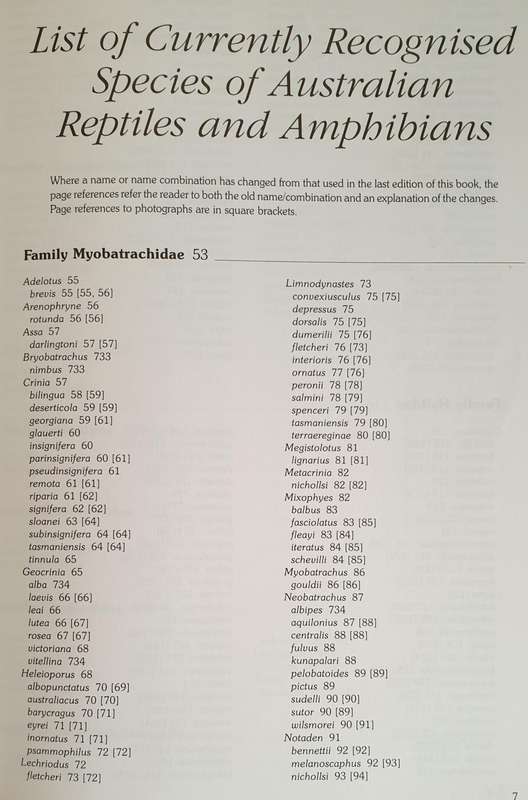 Reptiles and Amphibians of Australia - Massive Book