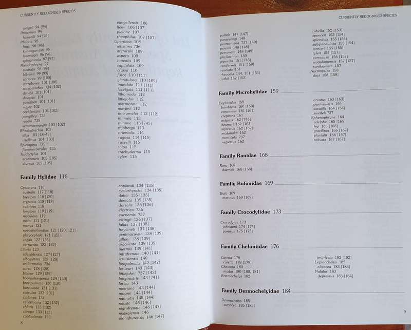 Reptiles and Amphibians of Australia - Massive Book