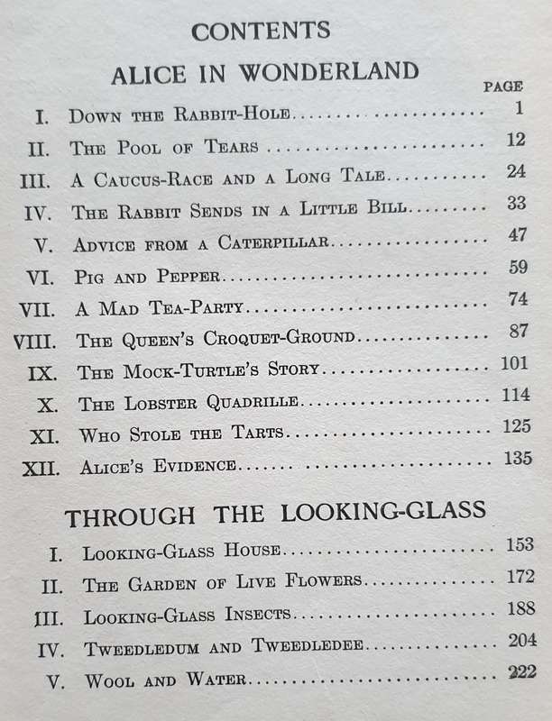 * 1923 * Alice's Adventures in Wonderland & Through the Looking-Glass (Lewis Carroll)