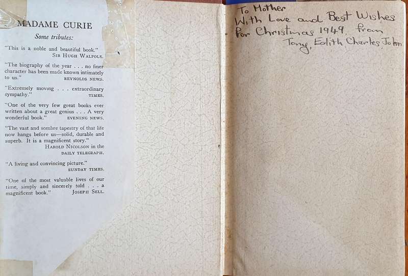 Madame Curie - The Great Biography, by her daughter Eve Curie