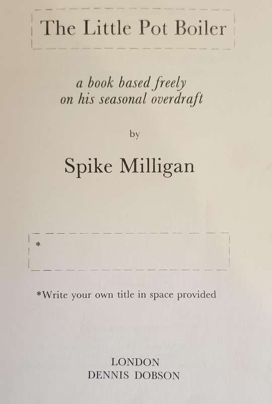 Spike Milligan 4 x Books