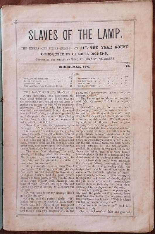 *1871* Slaves of The Lamp - Charles Dickens