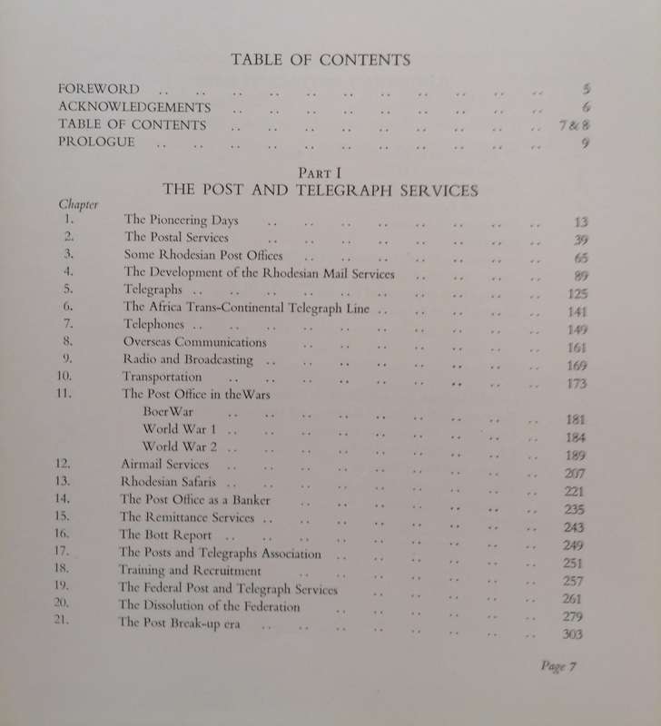 Rhodesia - A Postal History, It's Stamps, Posts & Telegraphs.
