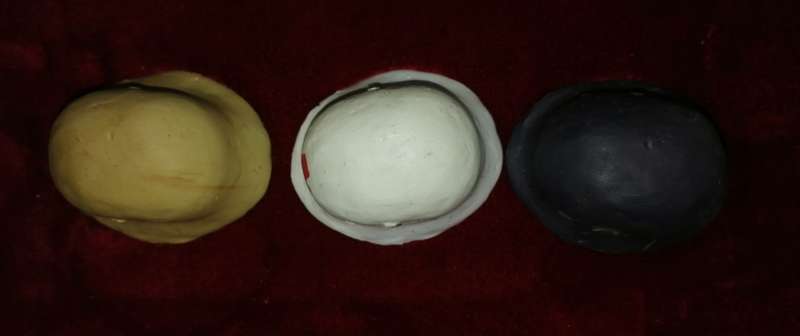 3 x German Mini Helmets