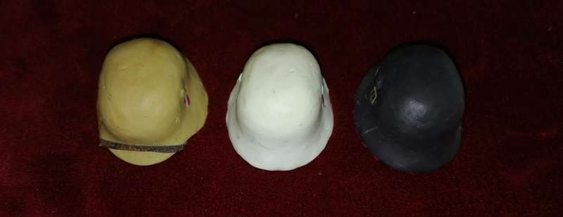 3 x German Mini Helmets