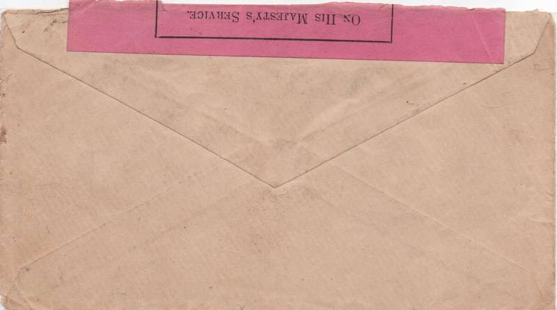 Very scarce Transvaal ABW cover with triangular censor cachet & pink strip in used-condition