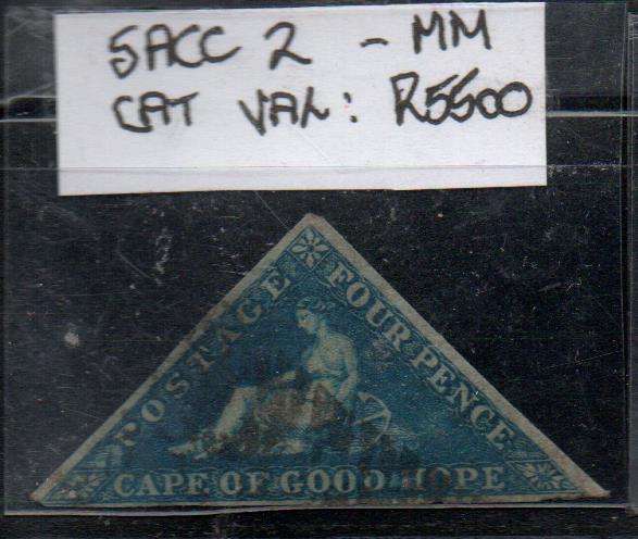 1853 COGH scarce 4d Perkins Bacon triangle in used-condition