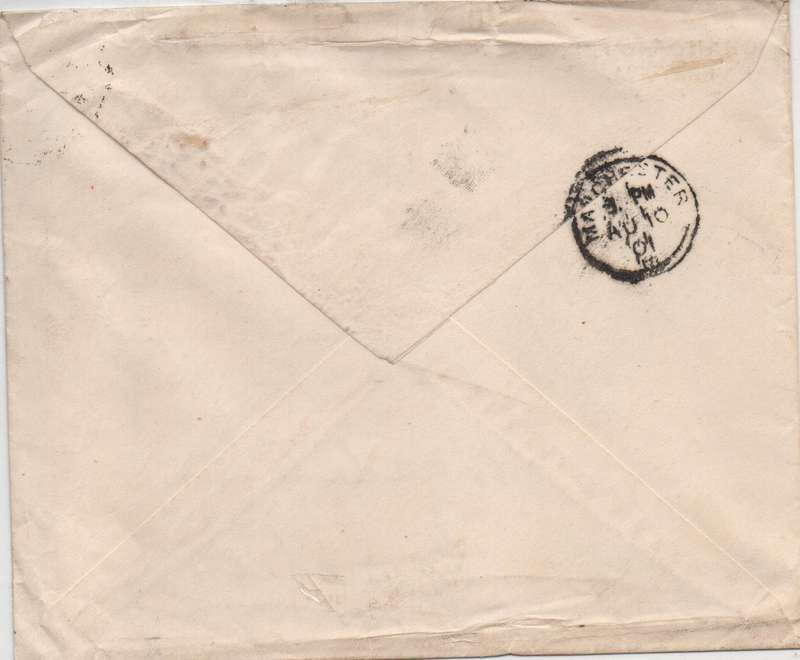 Scarce British ABW cover with triangular censor cachet used in Transvaal in used-condition