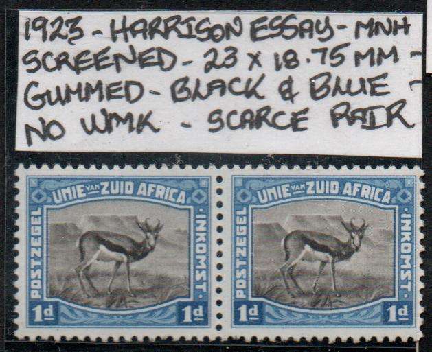 1923 Union scarce Harrison Essay pair in MNH-condition