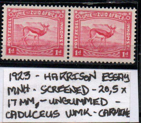 1923 Union scarce Harrison Essay pair in MNH-condition