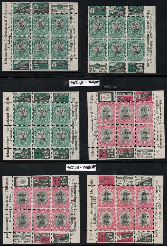 1936 Union Selection of scarce JIPEX sheets in MNH/LMM-condition