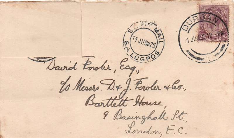 1913-24 - Union KGV Definitive Selection of 6 x covers in Used-condition