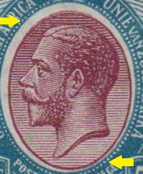1913 - Union KGV Definitive 5s with scarce high value value in LMM-condition
