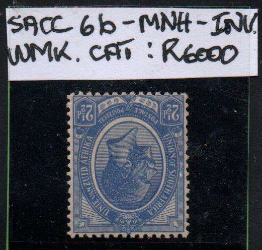 1913 Union KGV Definitive 2 1/2d single with very scarce Inv. WMK in MNH-condition