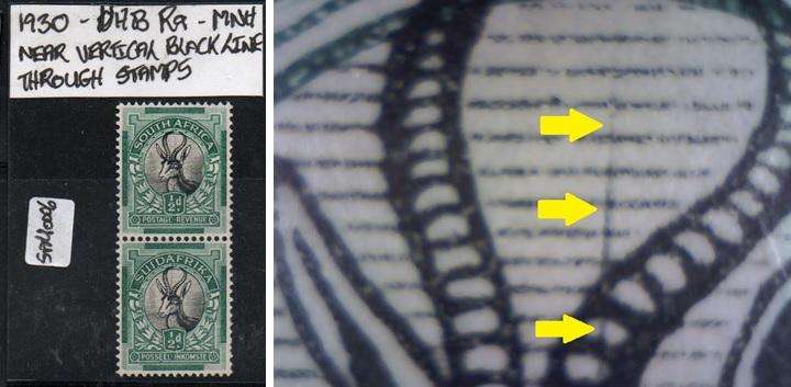 1935 Union Roto Definitive Coil pair with variety in MNH-condition