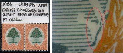 1926 London Printing 6d-pair with variety in LMM-condition