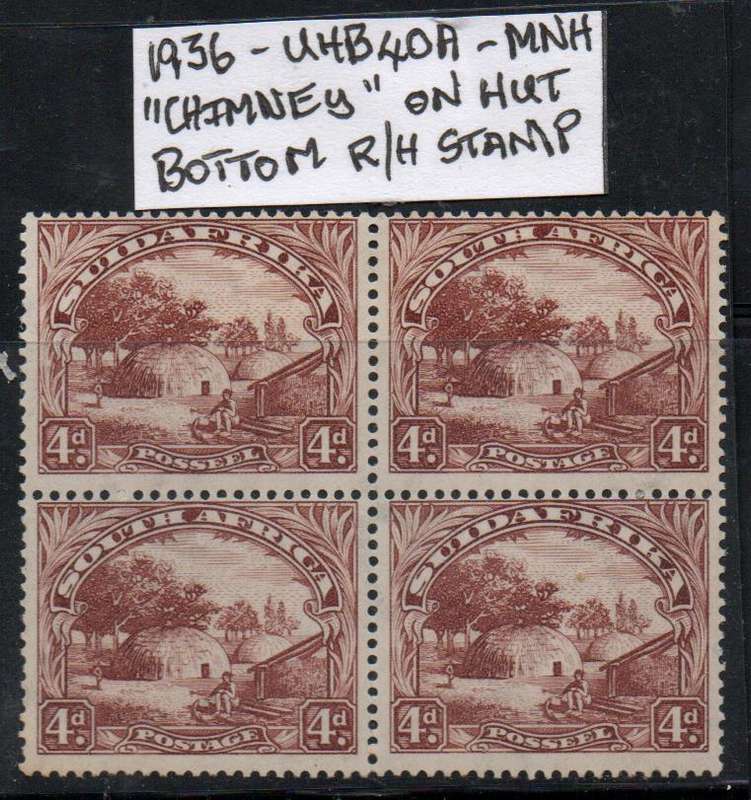 1936 Roto Definitive 4d-block with variety in MNH-condition