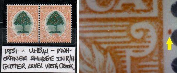 1931 Roto Definitive 6d-pair with variety in MNH-condition