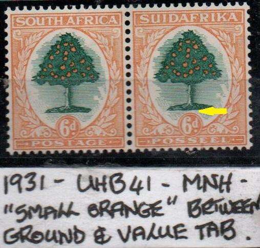 1931 Roto Definitive 6d-pair with variety in MNH-condition