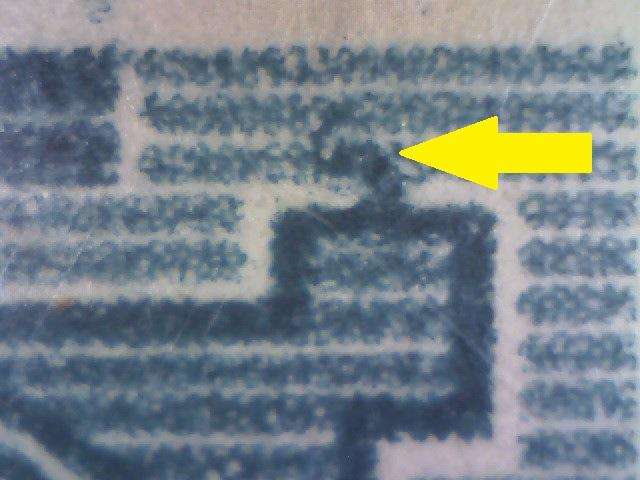 1947 Hyphenated & Screened Definitive 1/2d-marginal strip of 3 with listed variety in LMM-condition