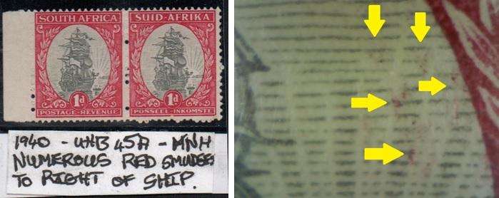 1940 Hyphenated Definitive 1d-pair with variety in MNH-condition