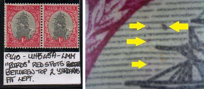 1940 Hyphenated Definitive 1d-pair with variety in LMM-condition