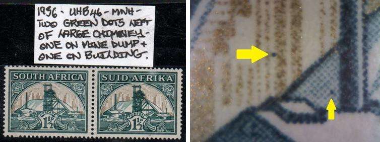 1936 Hyphenated Definitive 1 1/2d-pair with variety in MNH-condition