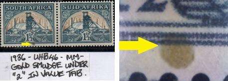 1936 Hyphenated & Screened Definitive 1 1/2d-pair with variety in MM-condition